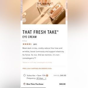 JLo Beauty Eye Cream - That Fresh Take